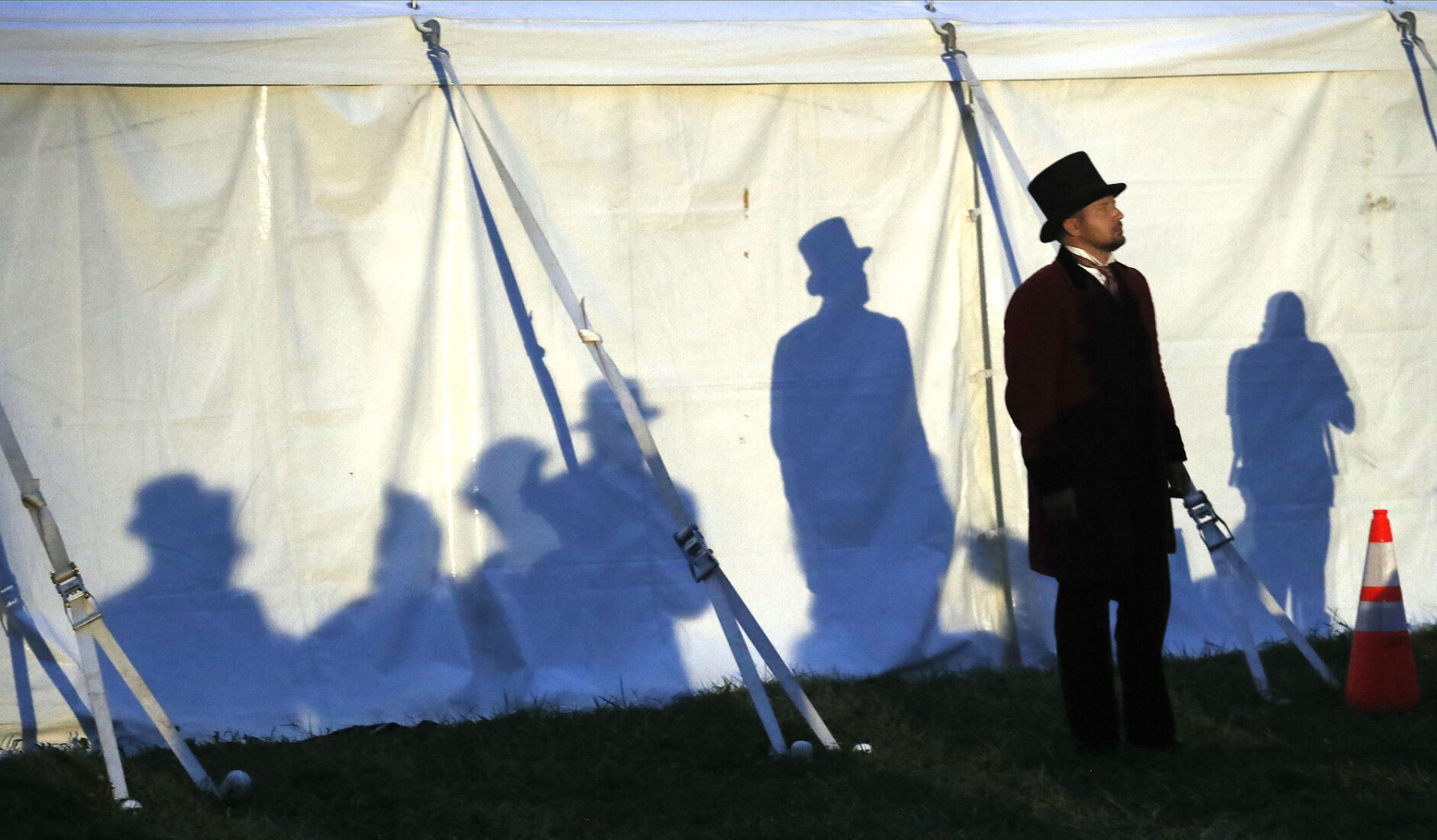 The extras tent